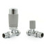 M-TRV-075-ST-CS-ALT01 - Exeter Modern TRV Chrome & Silver Towel Radiator Valves With Sleeves M-TRV-075-ST-CS-ALT01 - Exeter Modern TRV Chrome & Silver Towel Radiator Valves With Sleeves